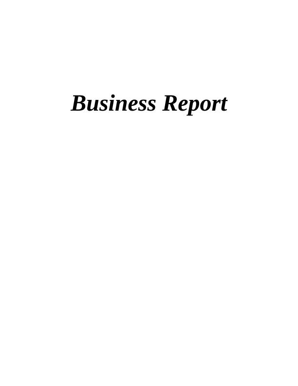 Business Report on Investment Appraisal and Funding Options_1