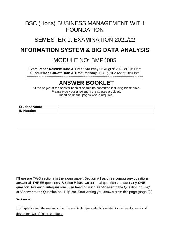 IT Solutions Development and Design, DSS, ESS, TPS, MIS, KMS