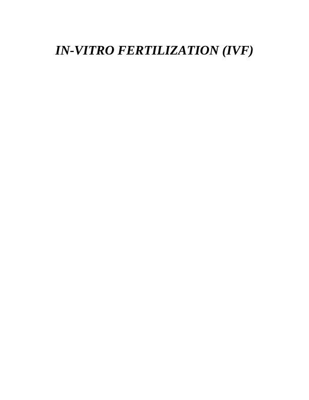 In-Vitro Fertilization (IVF) and Related Health Issues_1