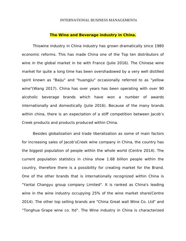Expanding Jacob's Creek Wine into China: Market Analysis and Entry Strategy_6