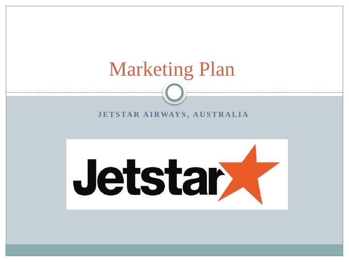 Marketing Plan for Jetstar Airways Australia_1