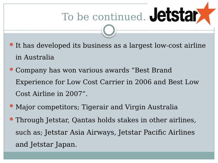 Marketing Plan for Jetstar Airways Australia_4