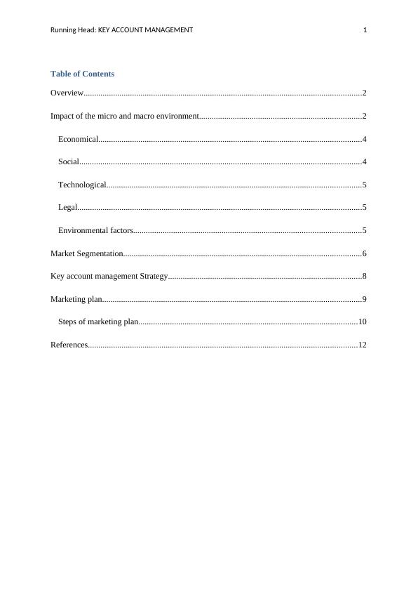 master thesis key account management