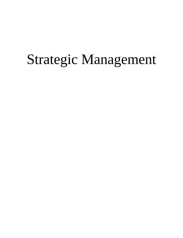 Strategic Management of Kmart: Past, Present and Future