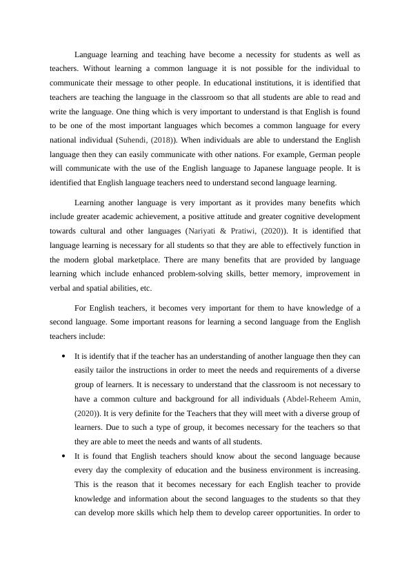Language Learning and Teaching: Importance of Second Language Learning and TEFL Methodologies for English Language Teachers_4