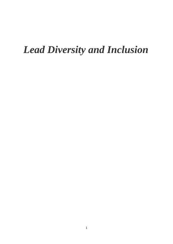 Benefits And Policies Of Workplace Diversity | Desklib