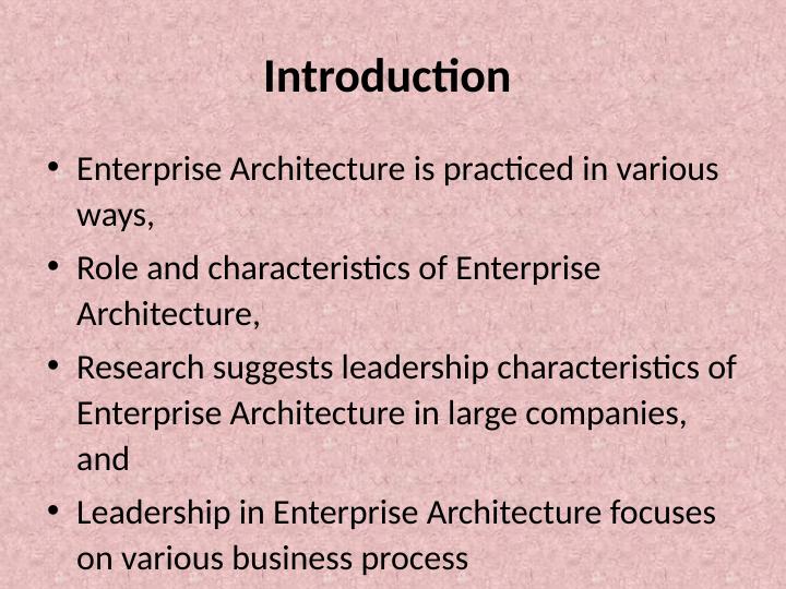 Leadership Characteristics in Enterprise Architecture: A Study_2