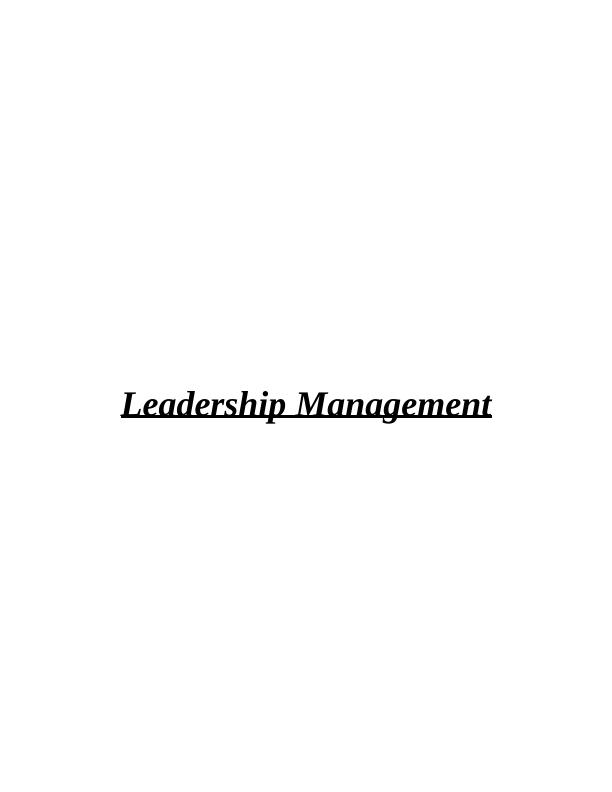 Leadership Management for High Performance Work Culture and Coaching Techniques - Desklib_1