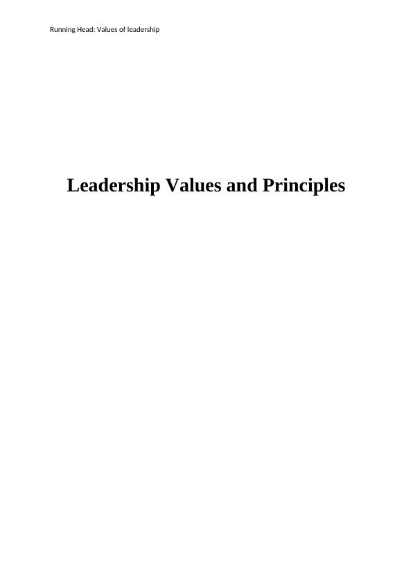 Leadership Values and Principles_1