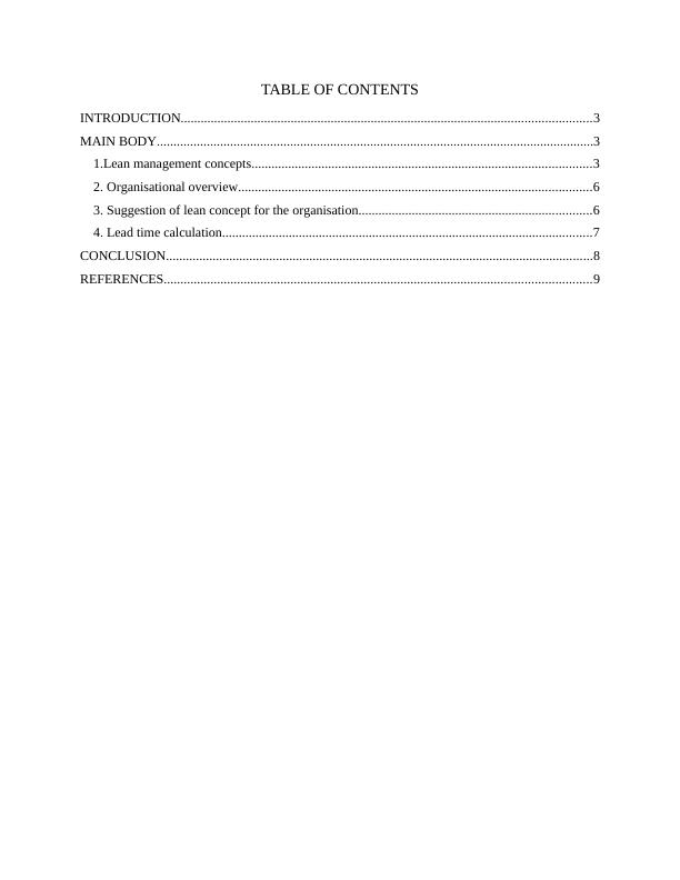 Lean Management Concepts And Lead Time Calculation - Desklib