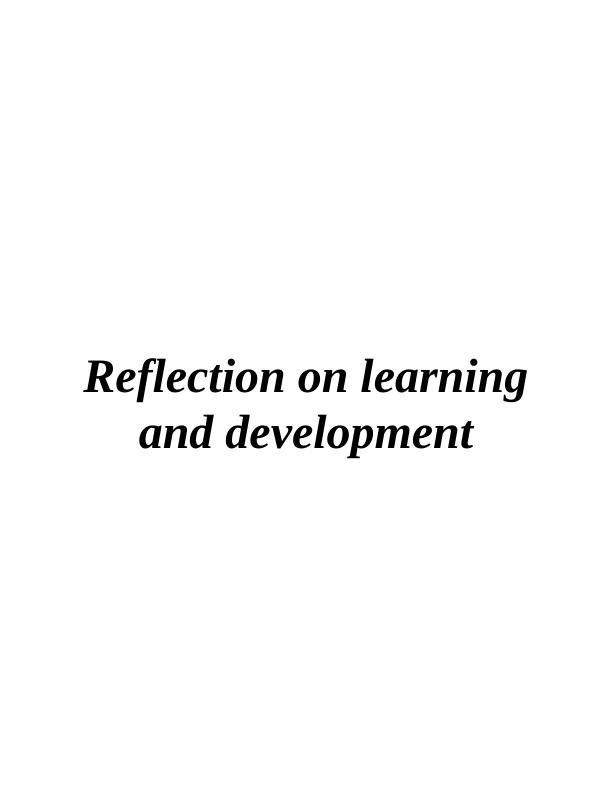 Reflective Account of Learning and Development_1