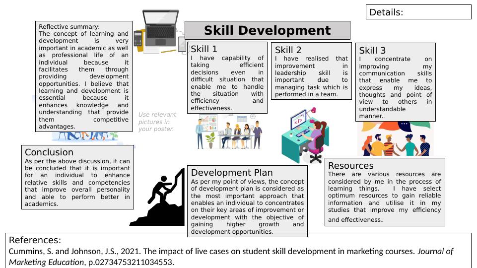 Reflective Summary: Skill Development and Learning Plan
