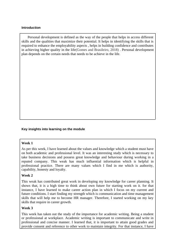 Assessment 1 Learning Reflection for Professional Practice Learning