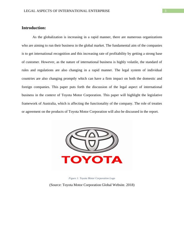Legal Aspects of International Enterprise - Toyota Motor Corporation_4