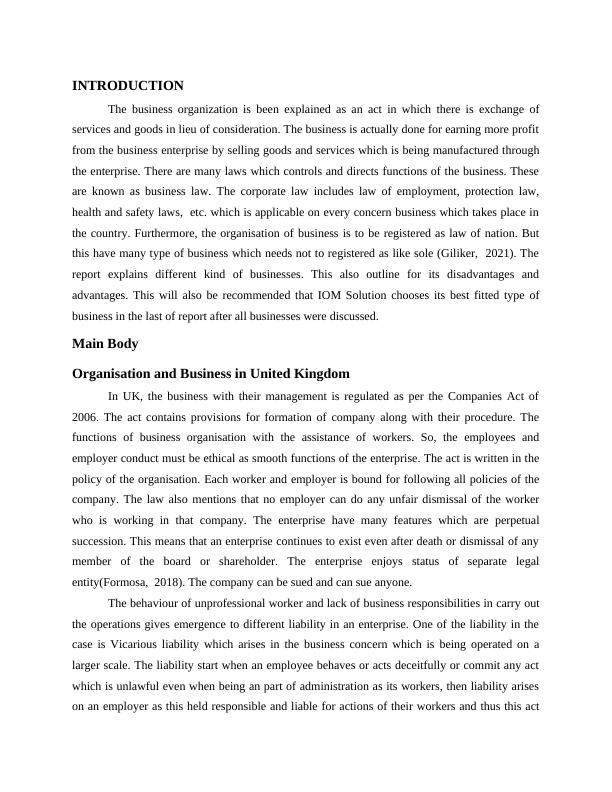 Business and Organizations in UK: Legal Business Structure of Companies_3