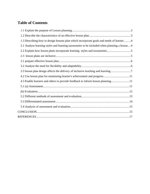 Lesson Planning: Purpose, Characteristics, Design, Learning Styles, Inclusivity, and Assessment_2