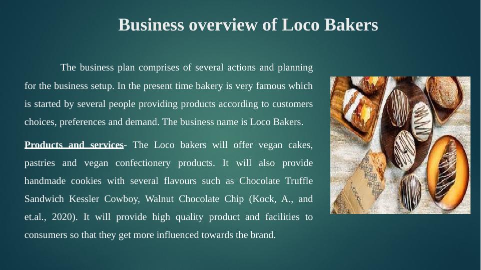 Business Plan for Loco Bakers: Market Analysis, Marketing and Sales Plan_4