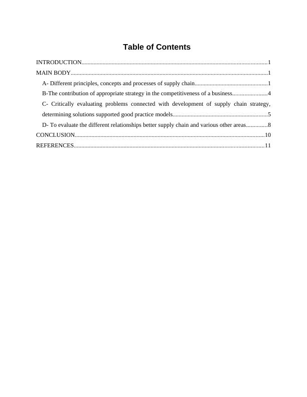 Logistics and Supply Chain Management BMS510 | Desklib