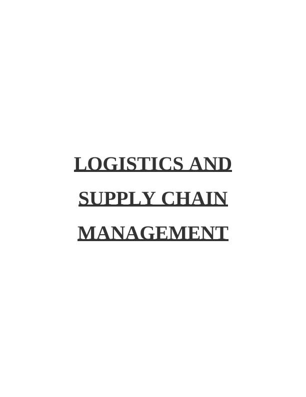 Logistics and Supply Chain Management in Tesla Company