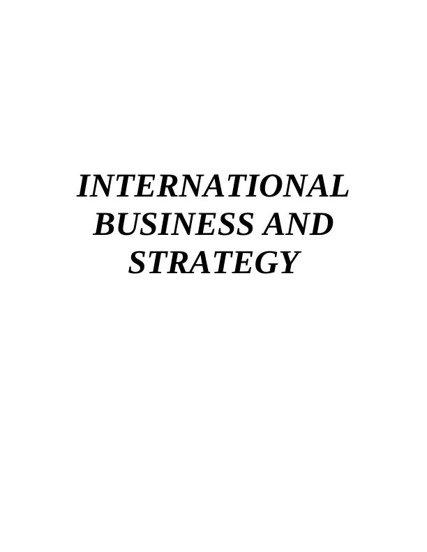 case study international business strategy