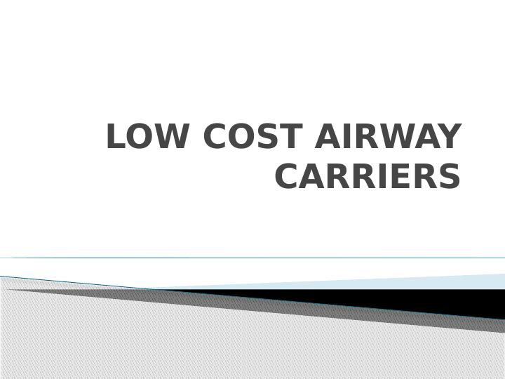 Impact of Low Cost Airway Carriers on Tourism in Australia Desklib