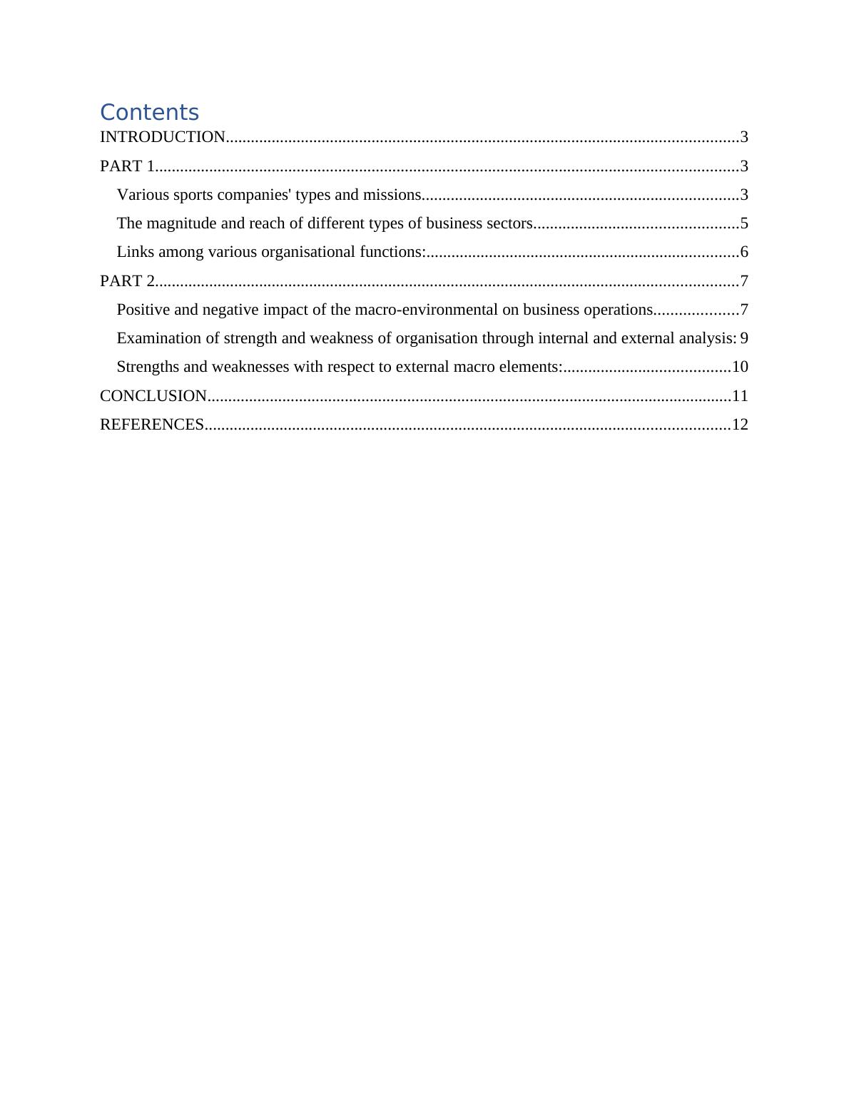 Impact Of Macro-environmental Factors On Sports Companies 