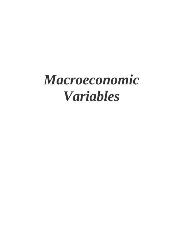 Macroeconomic Variables: Key Indicators, Aggregate Demand and Supply_1
