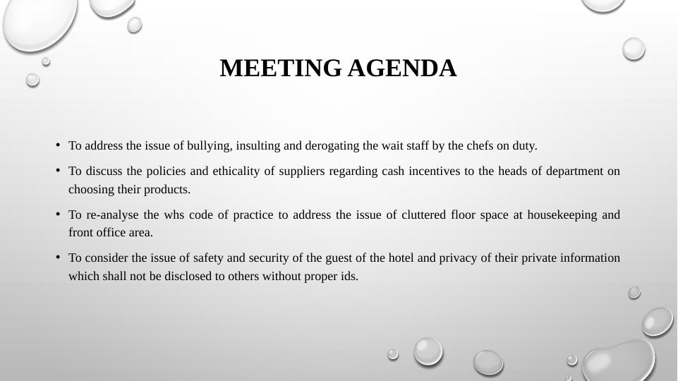 Manage Meetings: Meeting Agenda, Legislations, Notification, Minute Taker, Special Requirements_3