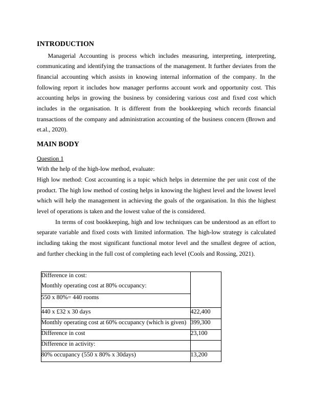 high low accounting method