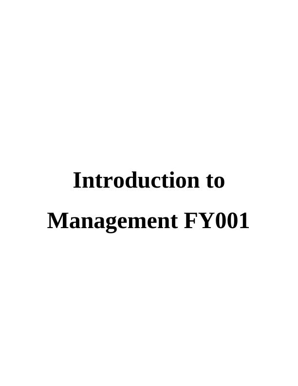 Introduction to Management and Business Functions of Marks & Spencer_1
