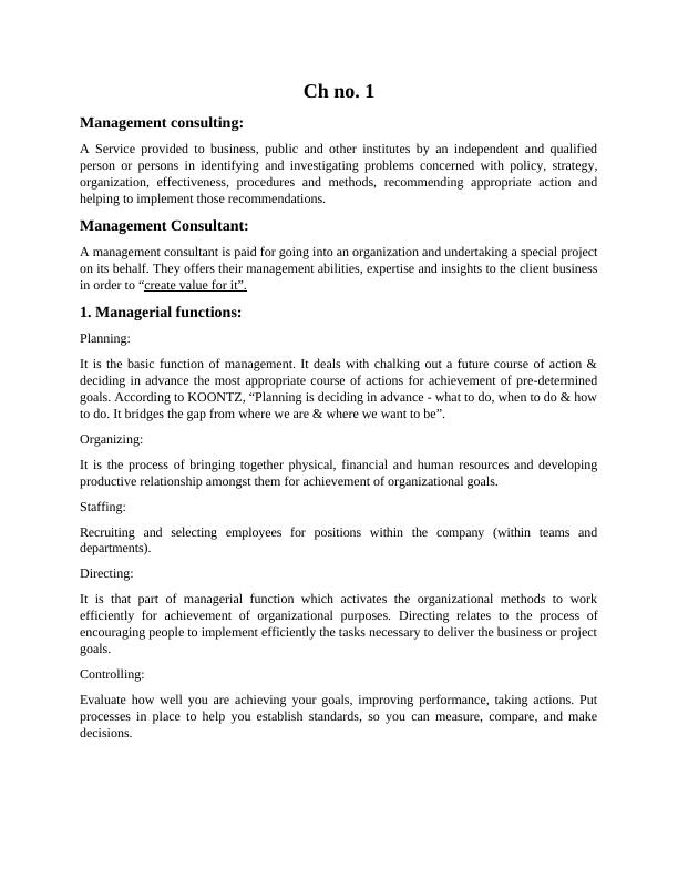 Management consulting, Services and Responsibilities_1