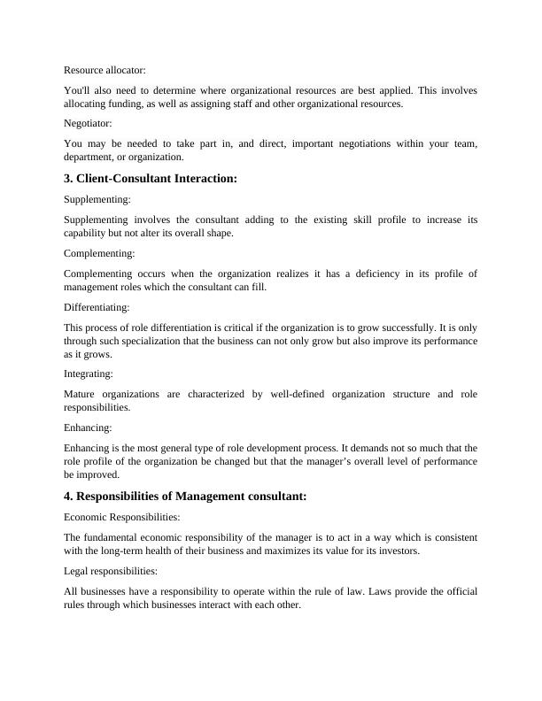 Management consulting, Services and Responsibilities_3