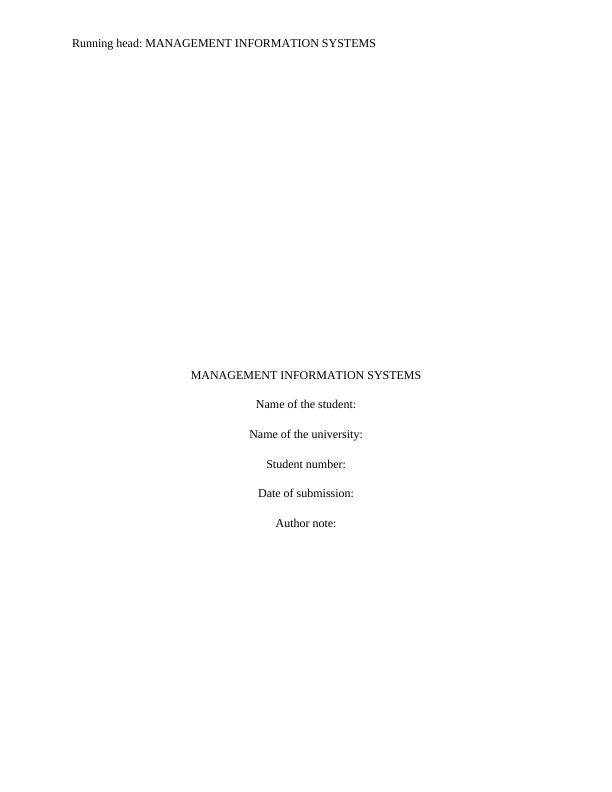 Management Information Systems for Competitive Advantage_1