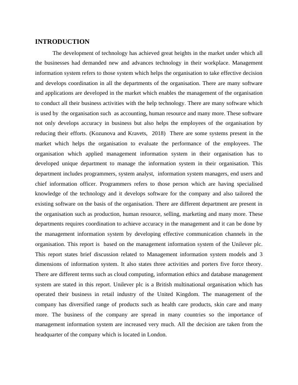 Management Information Systems Models, Dimensions, and Porters Five Forces Model