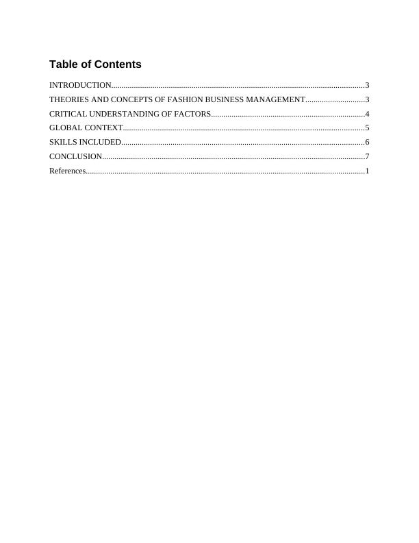 Management Practices in Fashion Industry Desklib