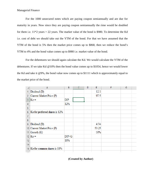 Managerial Finance Case Study Cost of Capital, Investment Evaluation