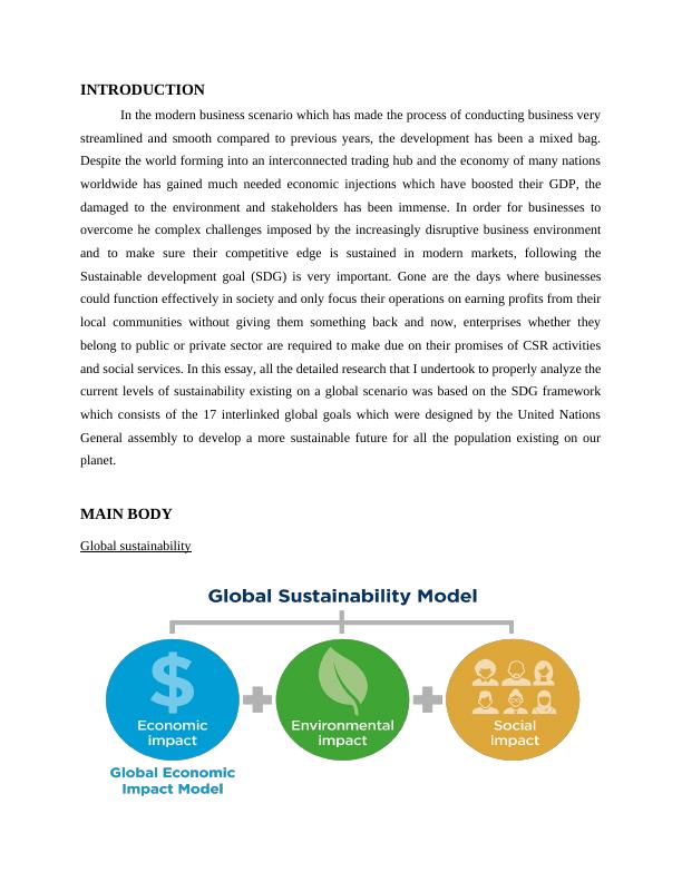 Managing Sustainability: A Study on Global Sustainability and SDG Framework_3
