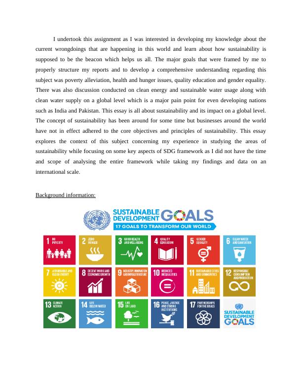 Managing Sustainability: A Study on Global Sustainability and SDG Framework_4