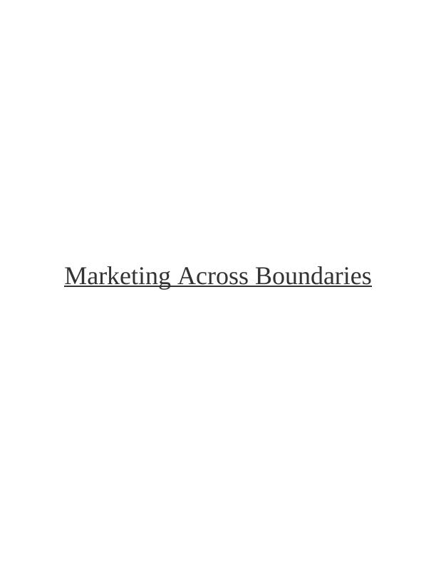 Marketing Across Boundaries: Evaluating Situation Analysis Models for Marketing Decisions_1