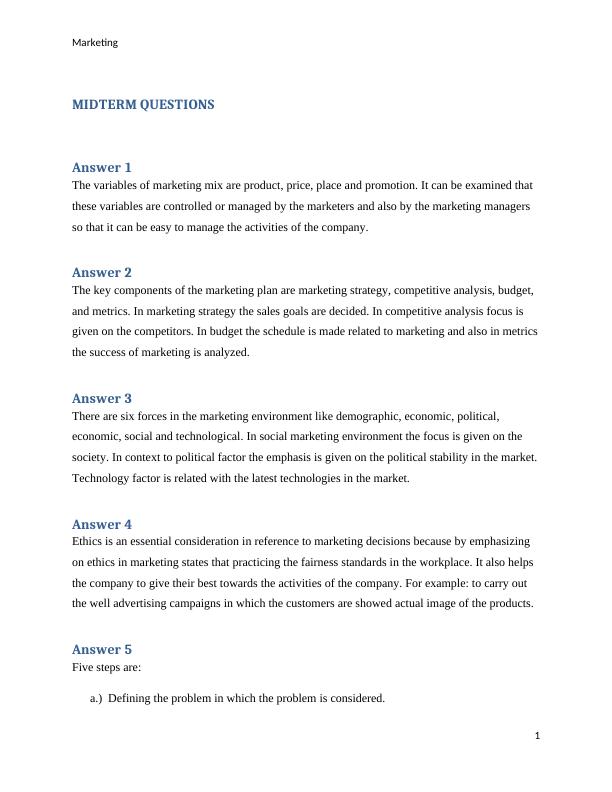 Marketing Midterm Questions and Final Questions_2