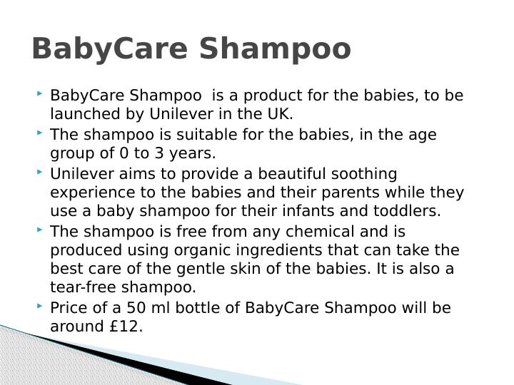 Contemporary Marketing Plan for BabyCare Shampoo in UK_2