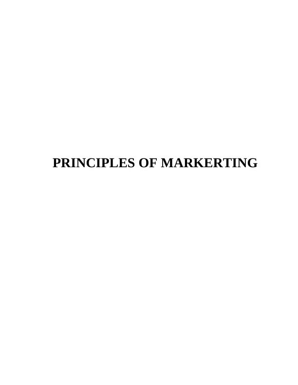 Principles of Marketing for Health Booster Soft Drink_1