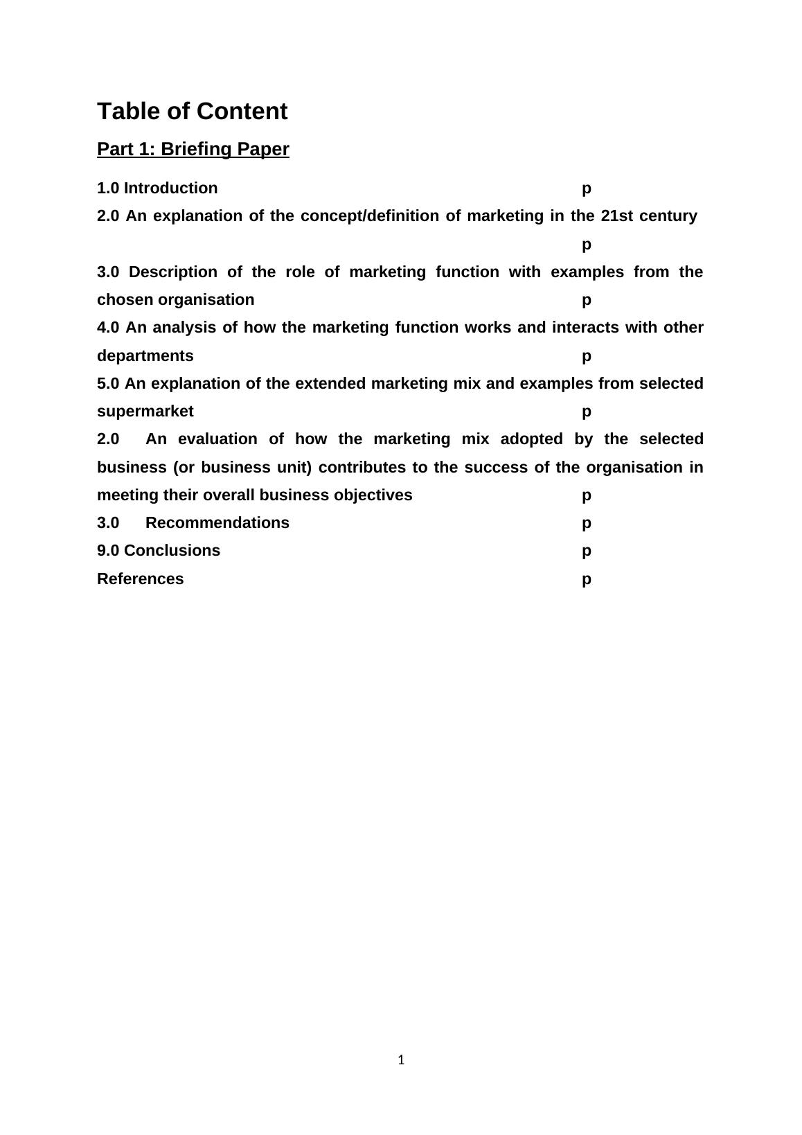 marketing case study supermarket