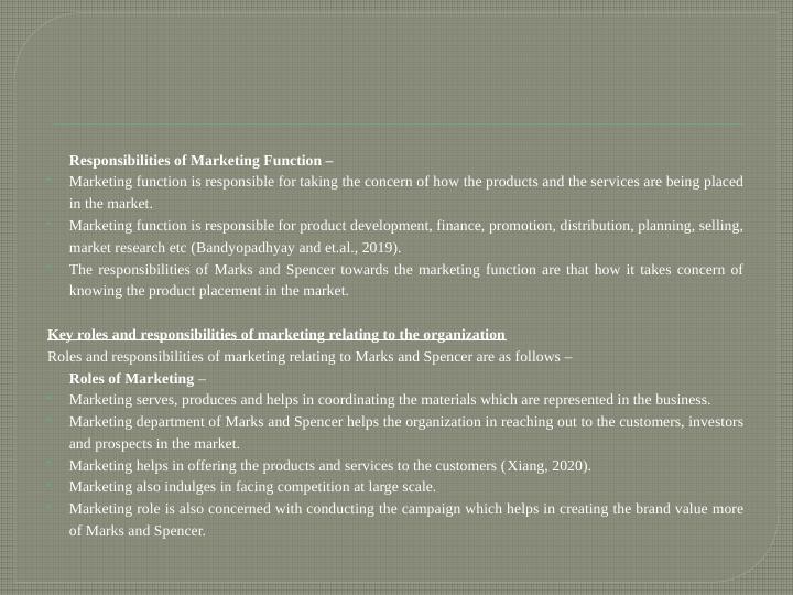 Roles And Responsibilities Of Marketing Department Ppt