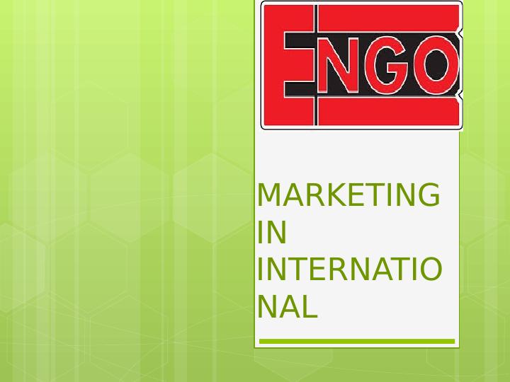 Marketing Strategies for ENGO to Enter the Indian Market_1
