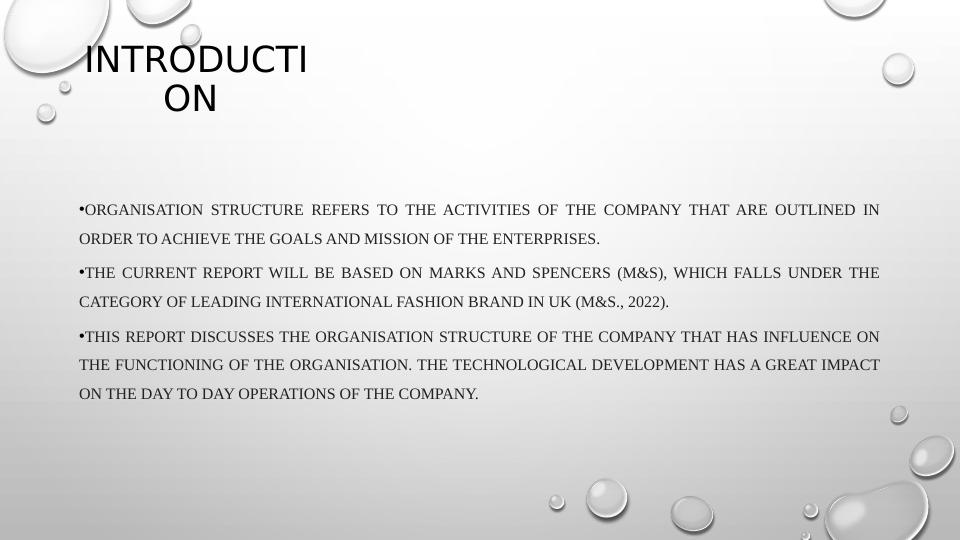 Organizational Structure and Technological Impact on Expansion Strategy of Marks & Spencer_3