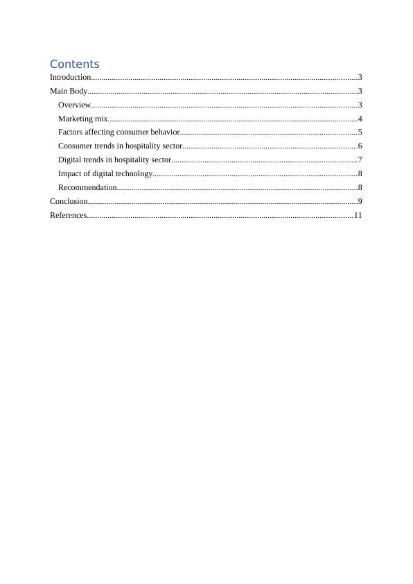 Marriott Case Study: Hospitality Consumer Behaviour and Insight