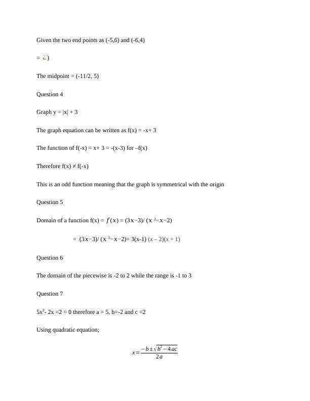 Mathematics Problems with Solutions | Desklib_3
