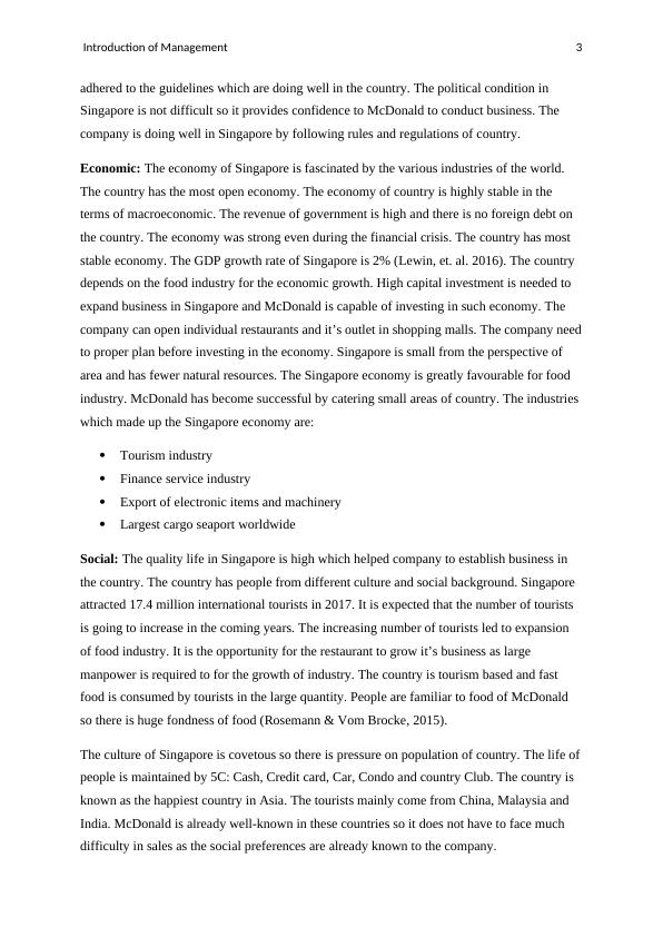 External Environmental Analysis of McDonald in Singapore_4