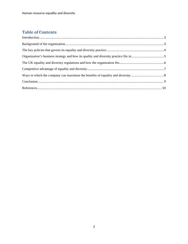 Mcdonald's Diversity And Equality Practices For Human Resource